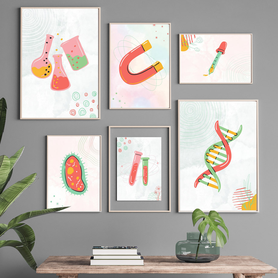 Affiches murales minimalistes  - Science Nursery avis et prix