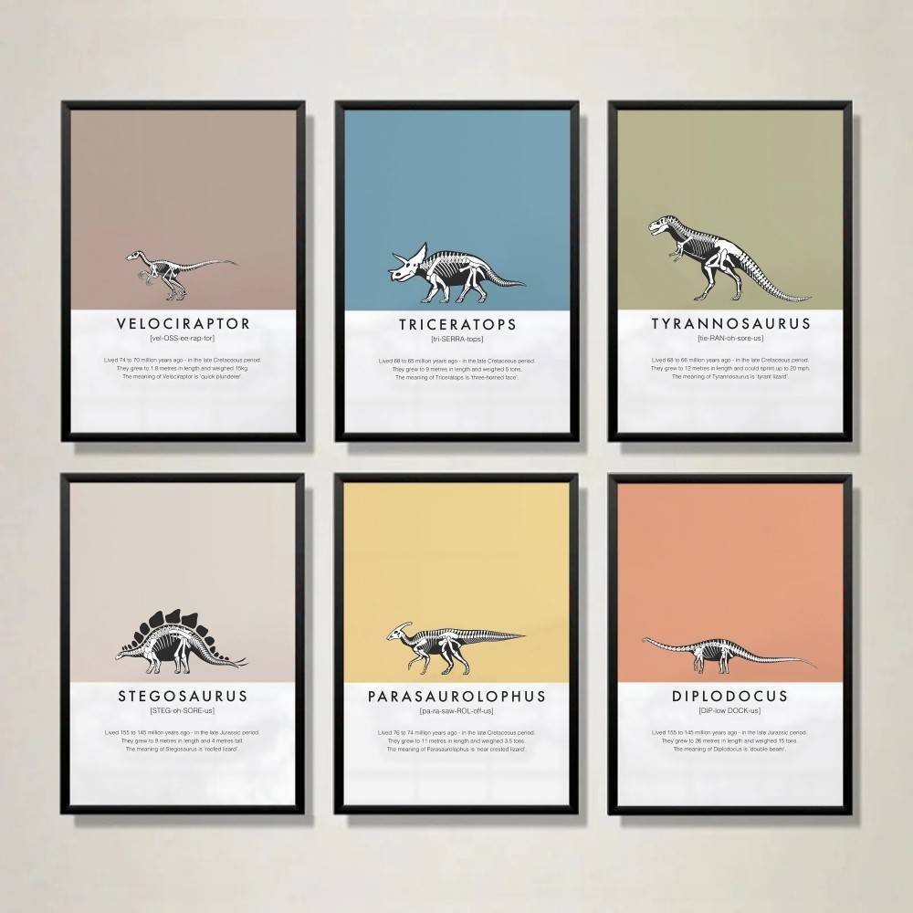 Affiche de squelette de dinosa - Science Nursery avis et prix